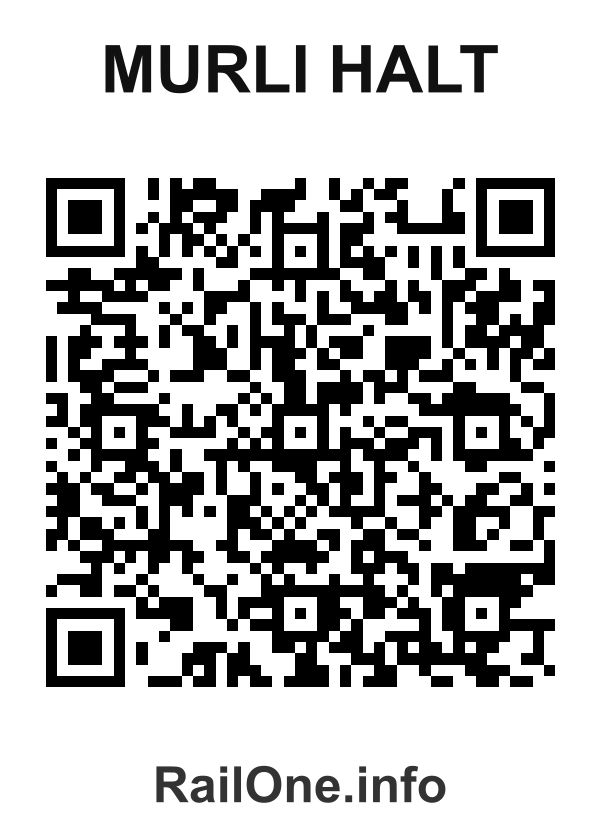 RailOne QR Code for Murli Halt station