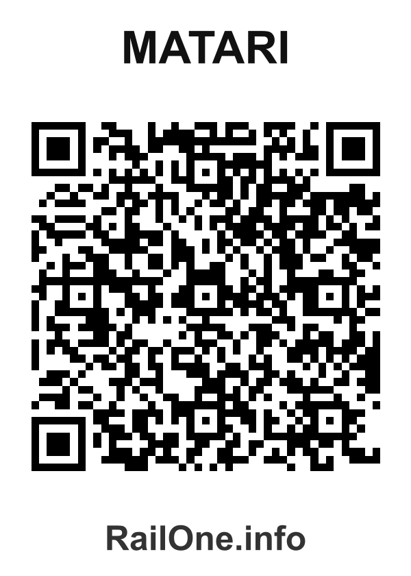 RailOne QR Code for Matari station