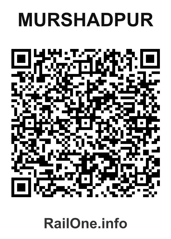 RailOne QR Code for Murshadpur station