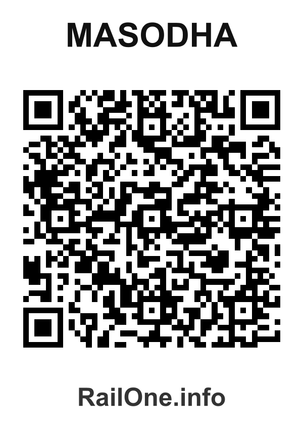 RailOne QR Code for Masodha station