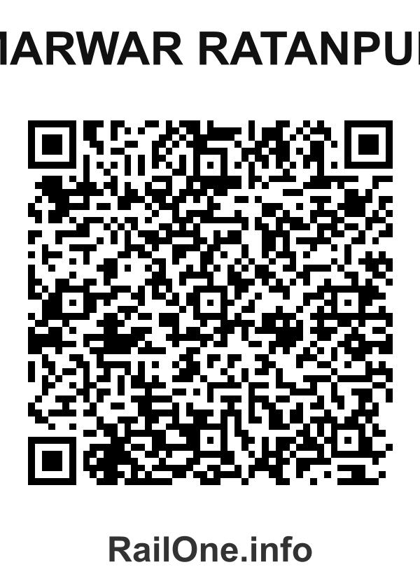 RailOne QR Code for Marwar Ratanpur station