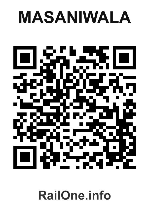 RailOne QR Code for Masaniwala station