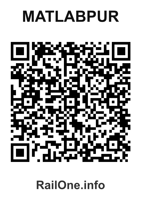 RailOne QR Code for Matlabpur station
