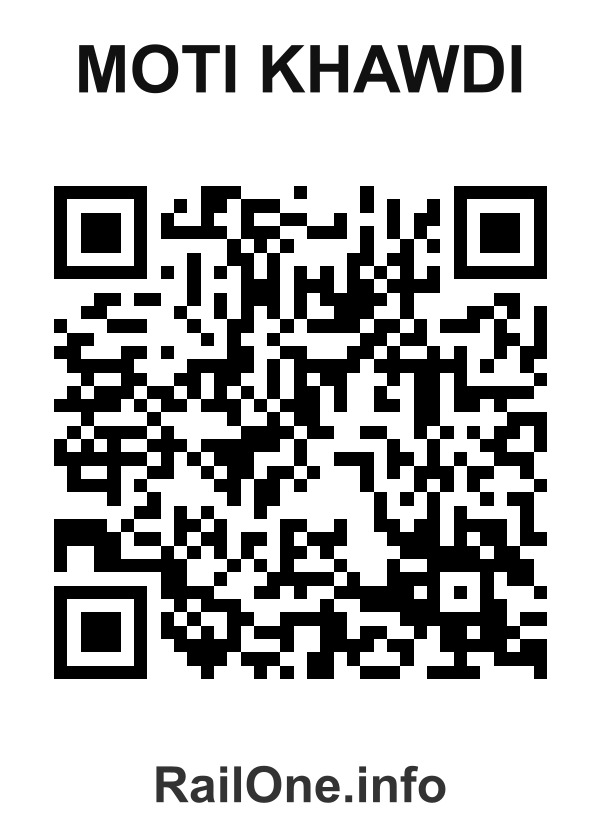 RailOne QR Code for Moti Khawdi station