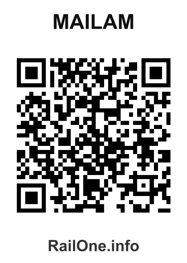 RailOne QR Code for Mailam station