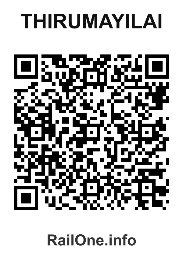 RailOne QR Code for Thirumayilai station