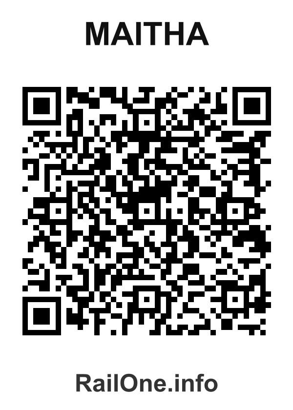 RailOne QR Code for Maitha station