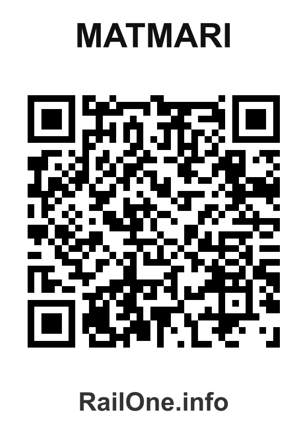 RailOne QR Code for Matmari station