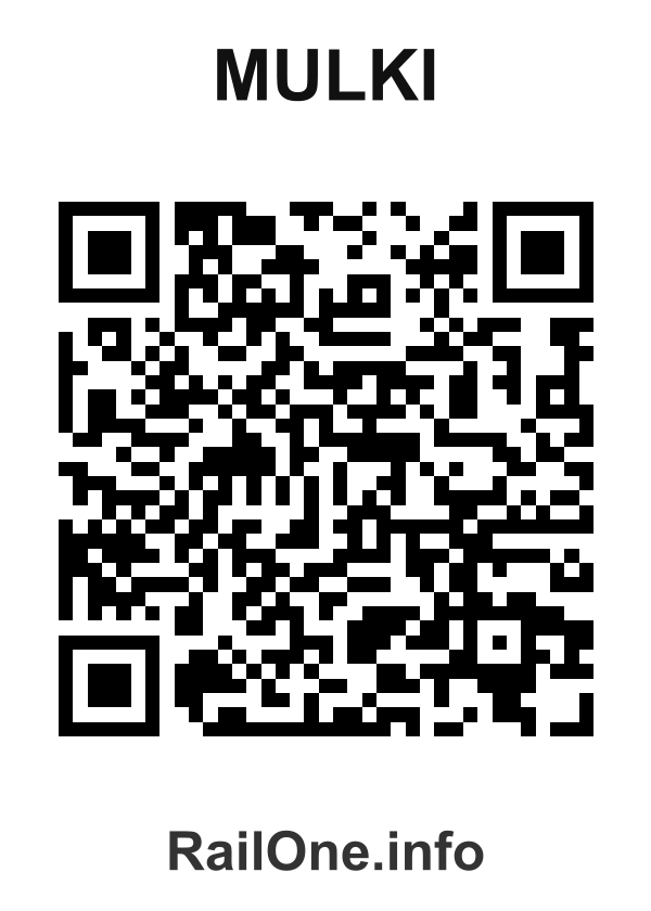 RailOne QR Code for Mulki station