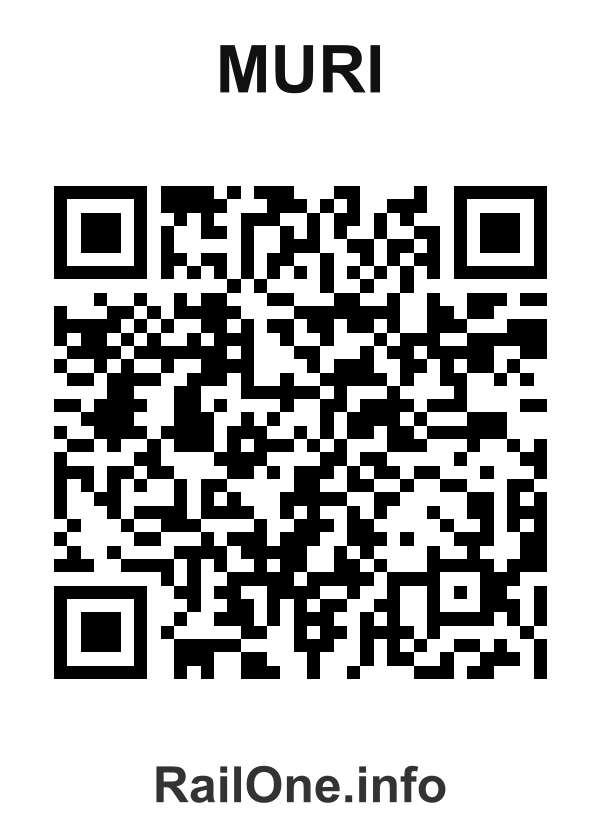 RailOne QR Code for Muri station