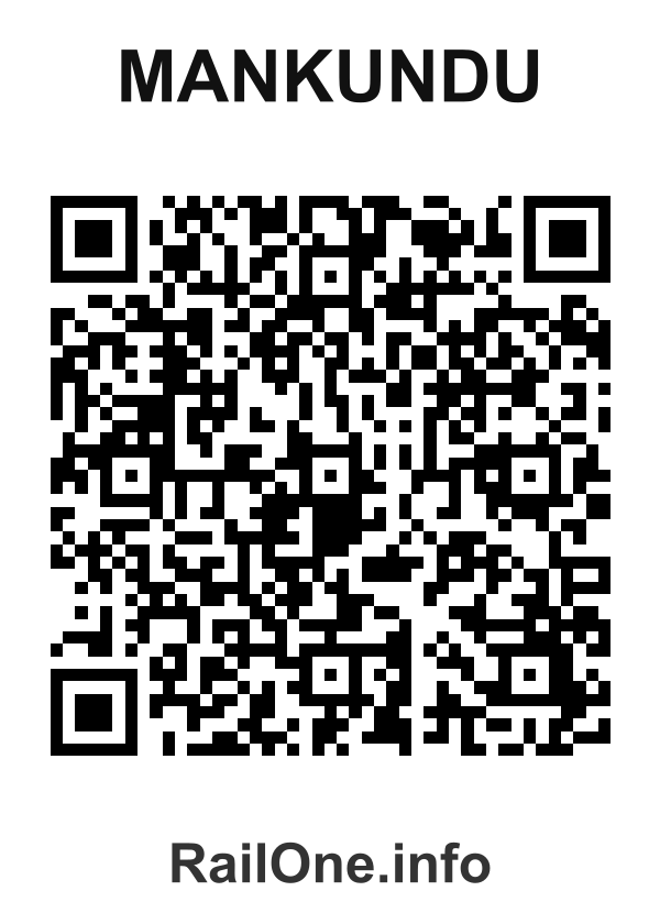 RailOne QR Code for Mankundu station