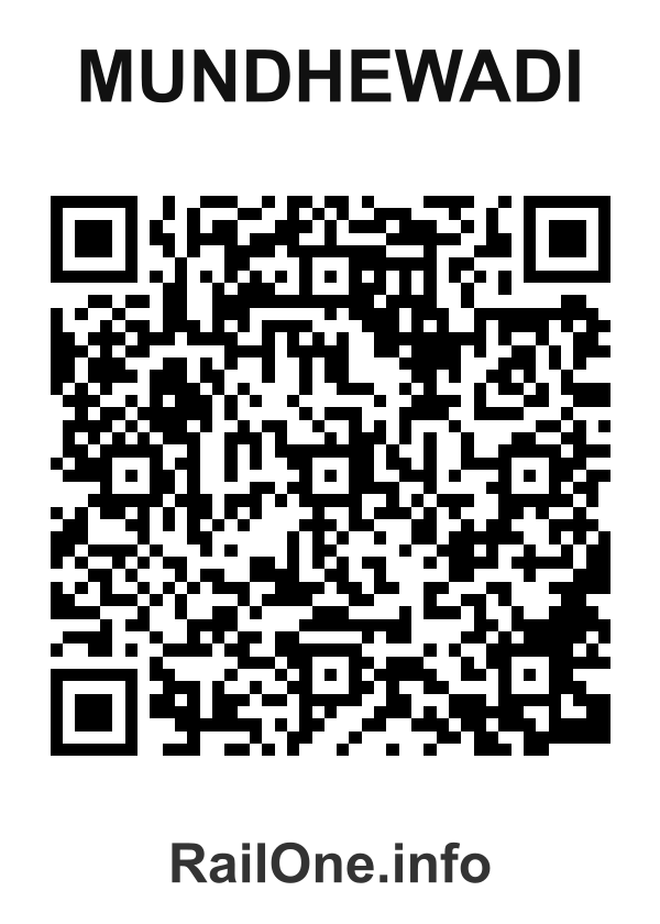 RailOne QR Code for Mundhewadi station