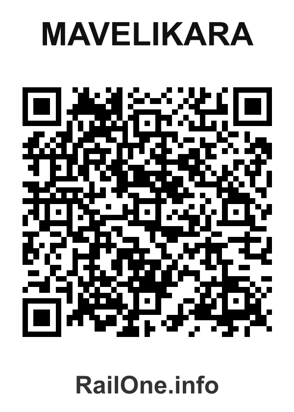 RailOne QR Code for Mavelikara station
