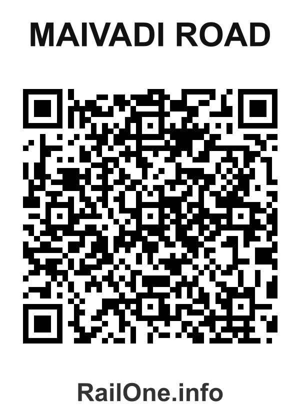RailOne QR Code for Maivadi Road station