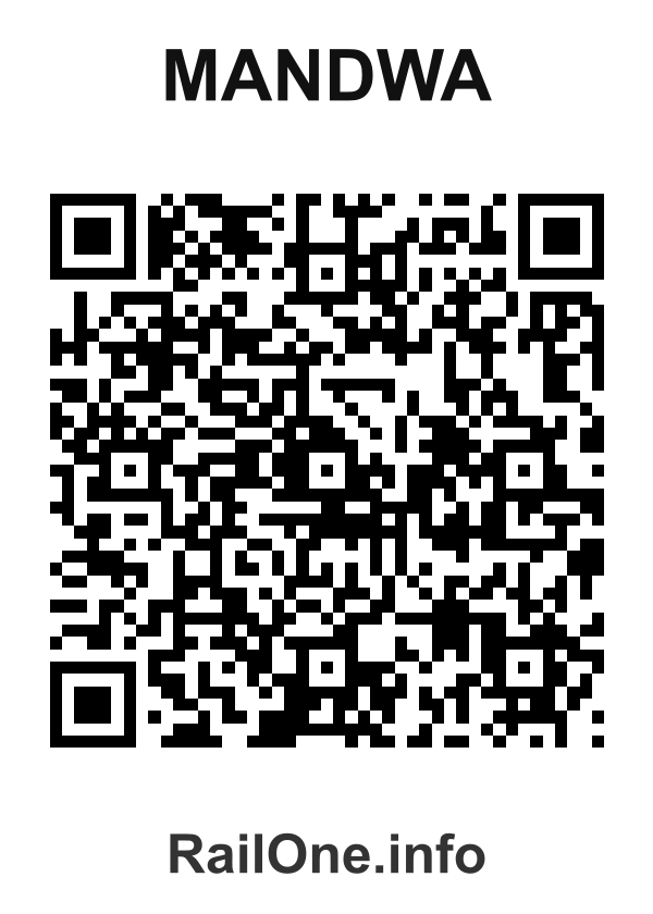 RailOne QR Code for Mandwa station