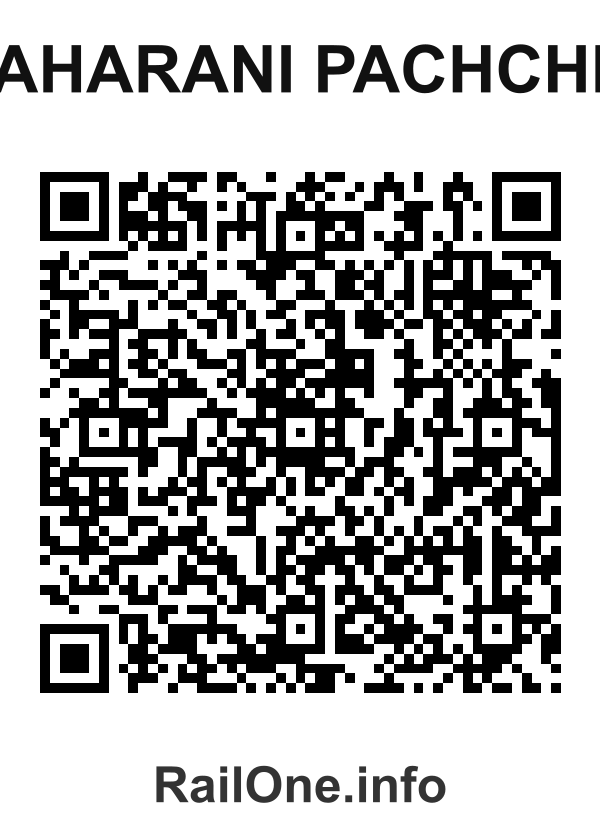 RailOne QR Code for Maharani Pachchim station