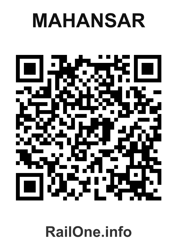 RailOne QR Code for Mahansar station