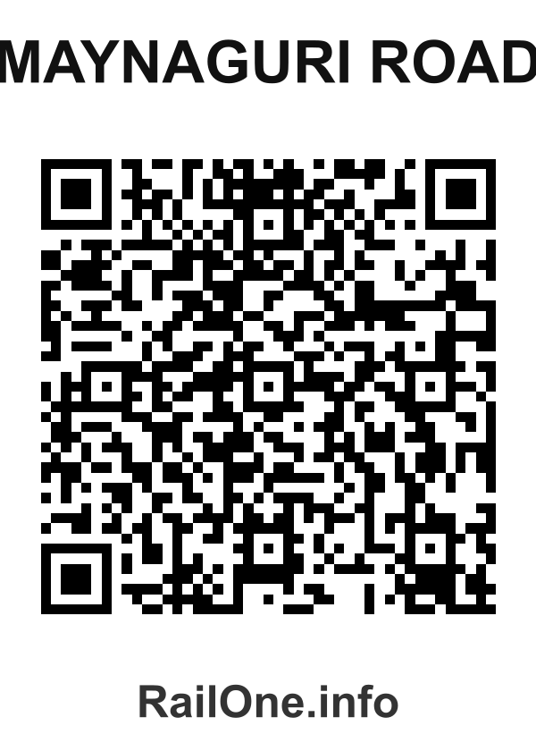 RailOne QR Code for Maynaguri Road station