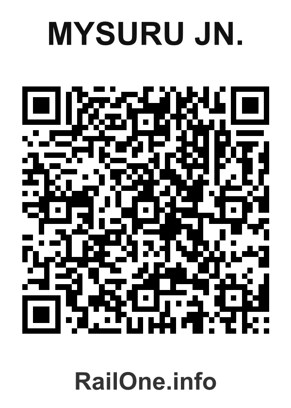 RailOne QR Code for Mysuru Jn. station