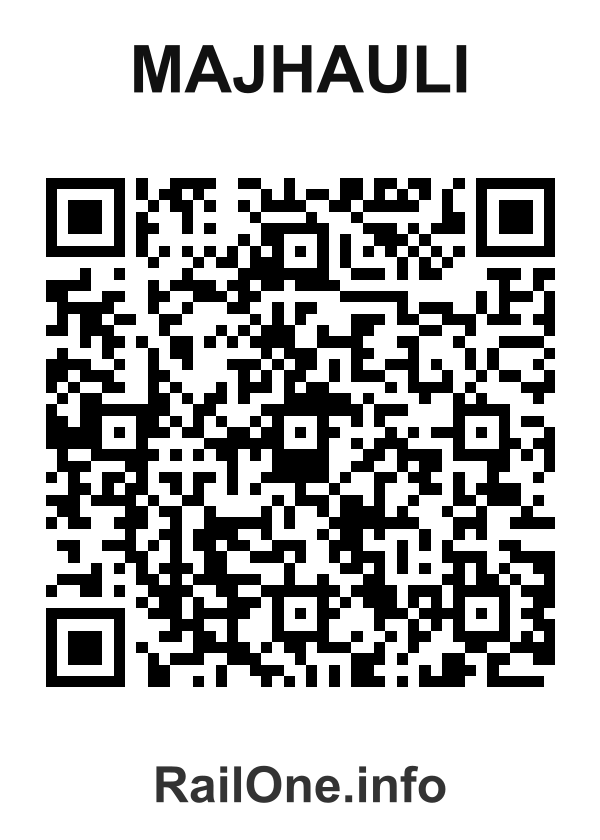 RailOne QR Code for Majhauli station