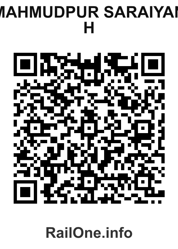 RailOne QR Code for Mahmudpur Saraiyan H station