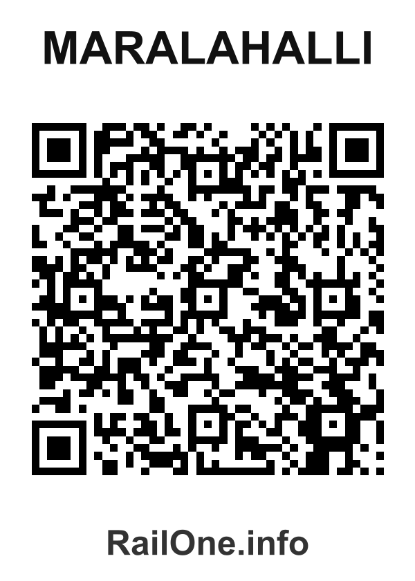 RailOne QR Code for Maralahalli station