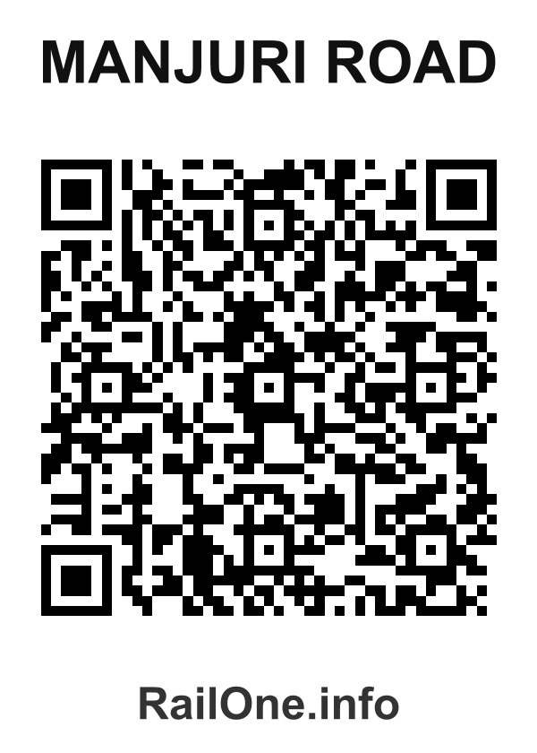 RailOne QR Code for Manjuri Road station
