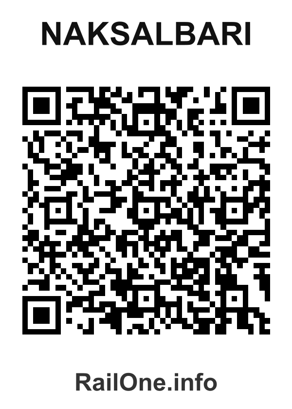RailOne QR Code for Naksalbari station