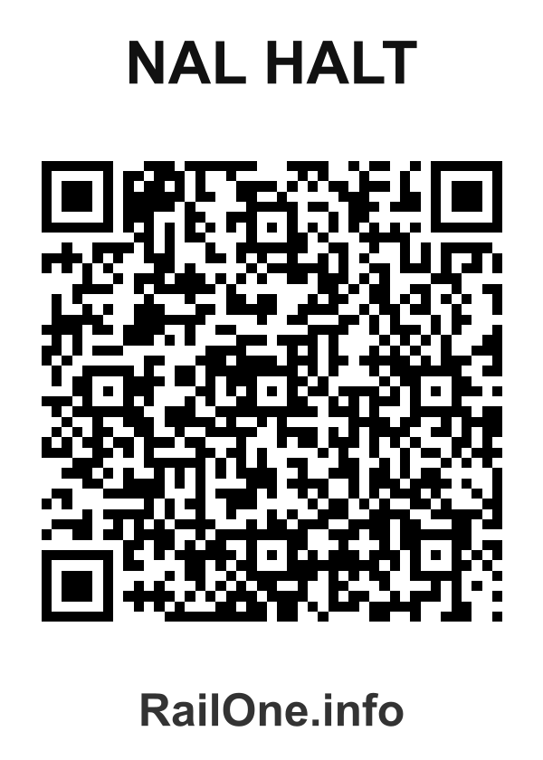RailOne QR Code for Nal Halt station