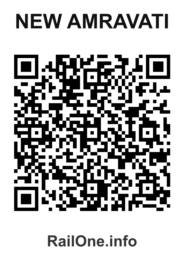 RailOne QR Code for New Amravati station
