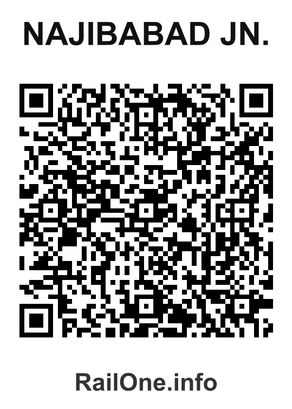 RailOne QR Code for Najibabad Jn. station