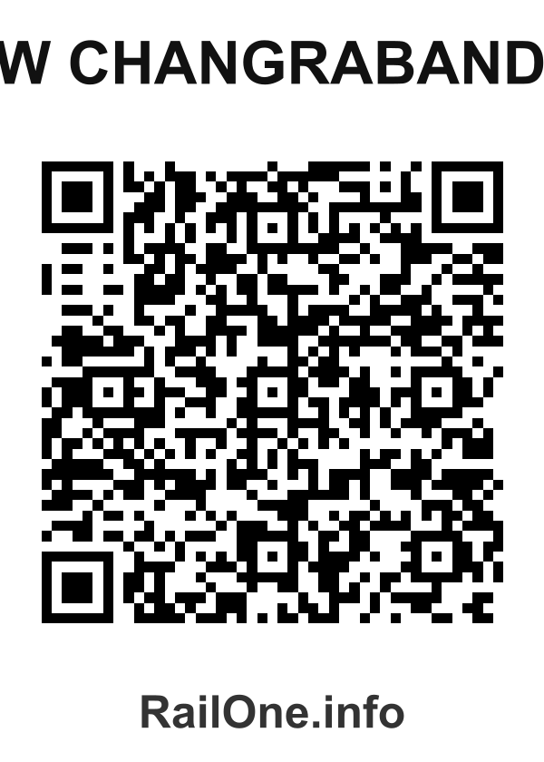 RailOne QR Code for New Changrabandha station