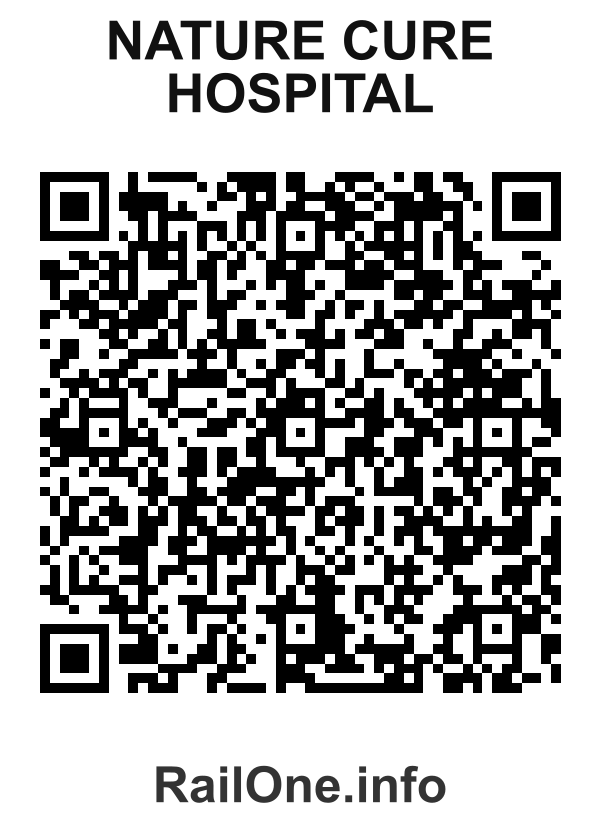 RailOne QR Code for Nature Cure Hospital station
