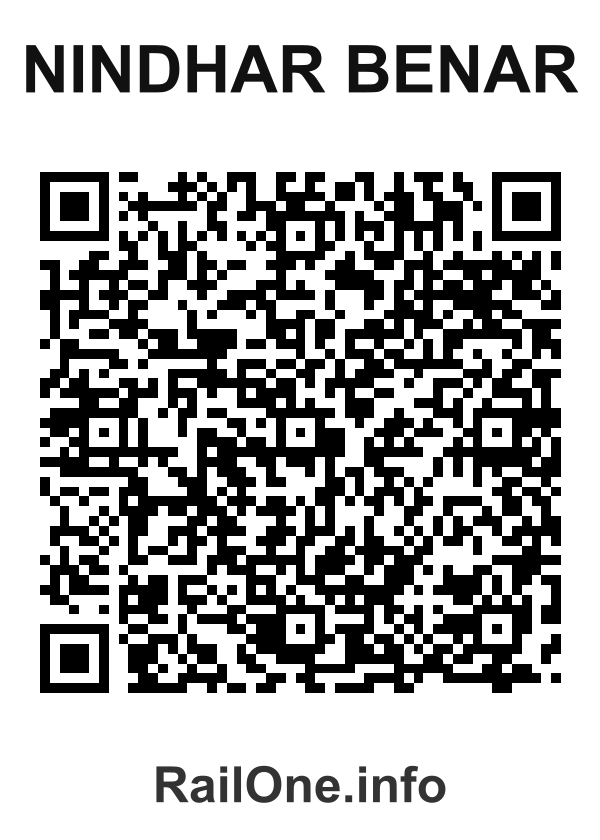 RailOne QR Code for Nindhar Benar station