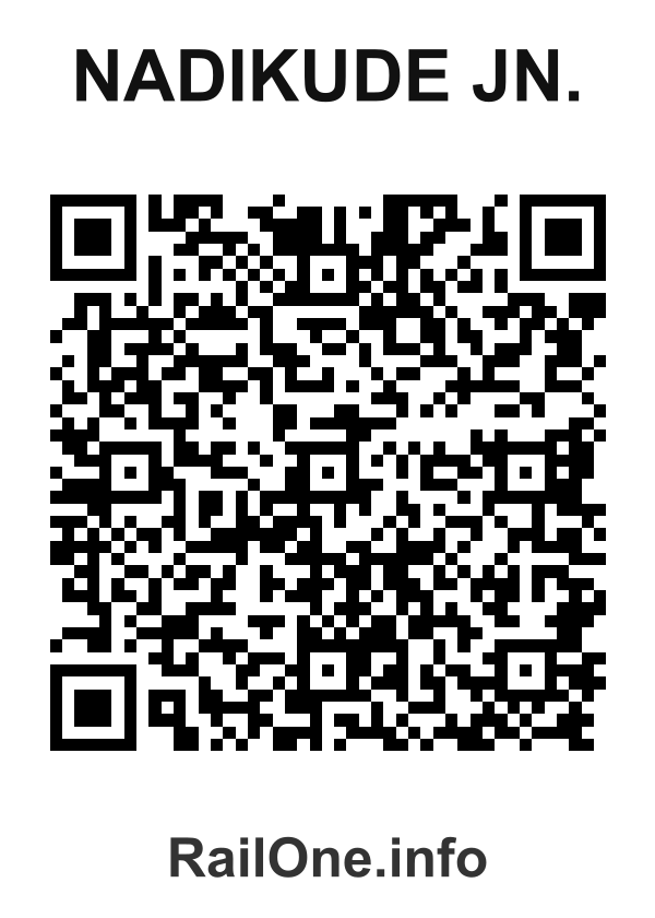 RailOne QR Code for Nadikude Jn. station