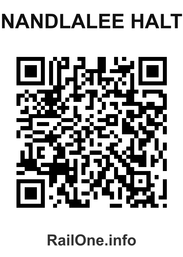RailOne QR Code for Nandlalee Halt station