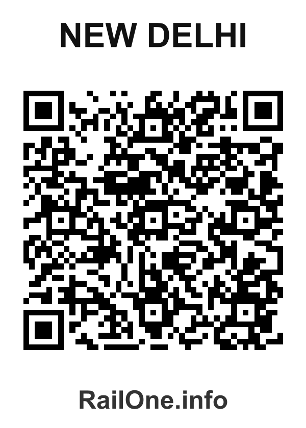 RailOne QR Code for New Delhi station