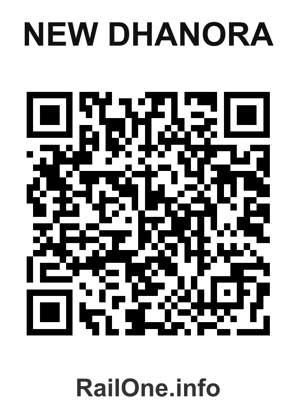 RailOne QR Code for New Dhanora station