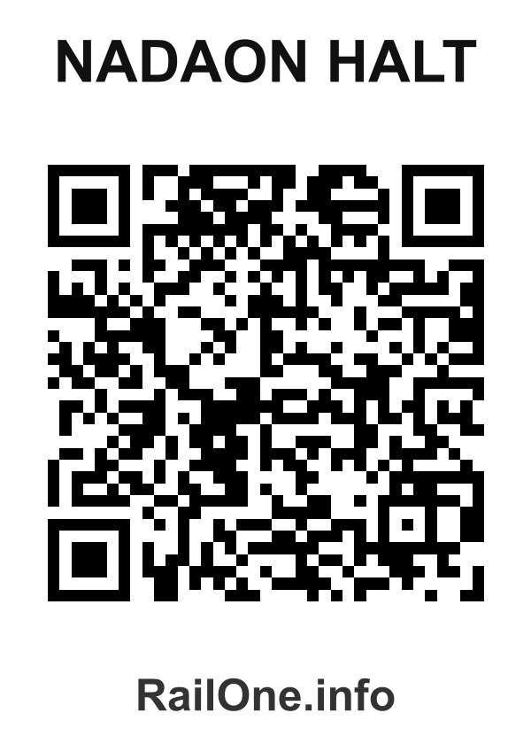 RailOne QR Code for Nadaon Halt station