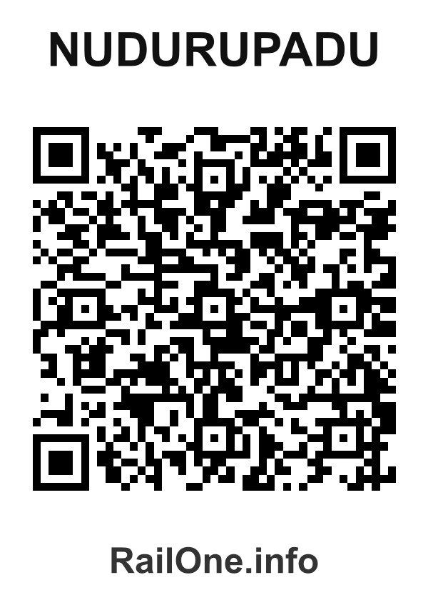 RailOne QR Code for Nudurupadu station