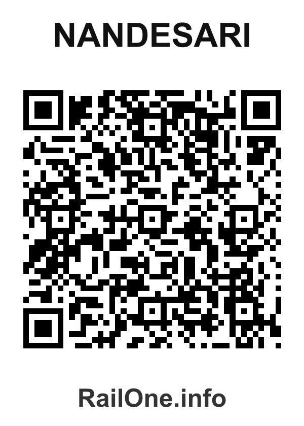 RailOne QR Code for Nandesari station