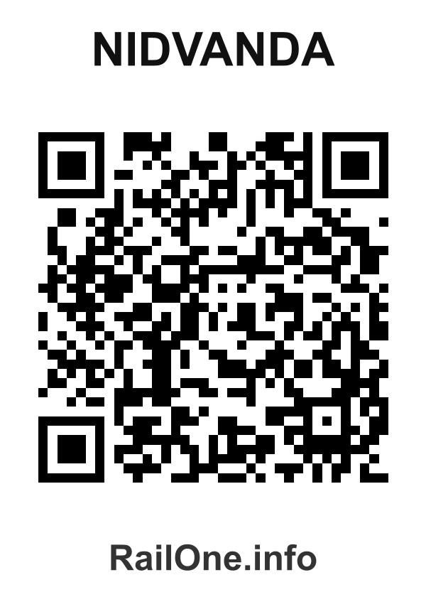 RailOne QR Code for Nidvanda station