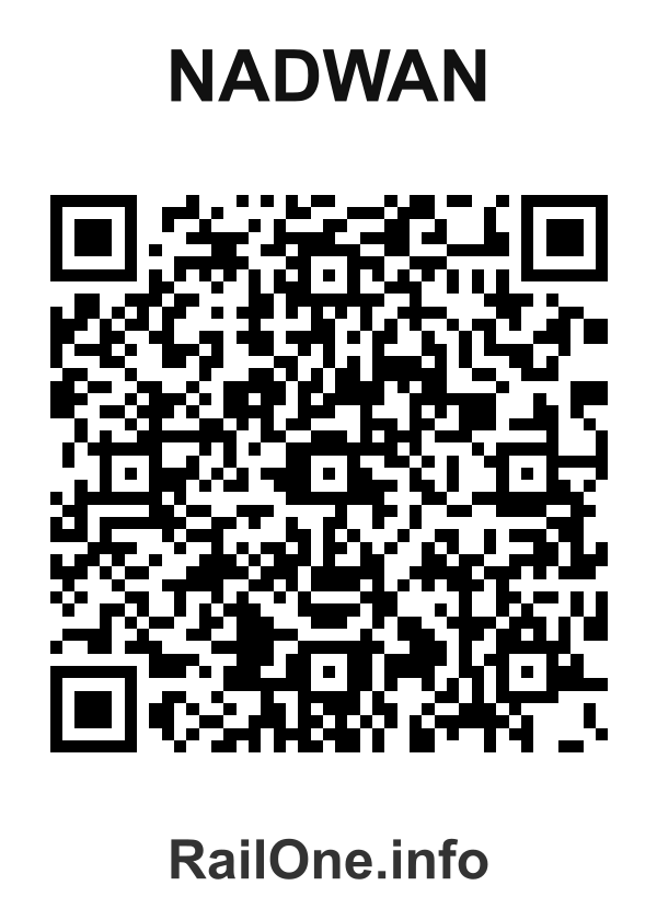 RailOne QR Code for Nadwan station
