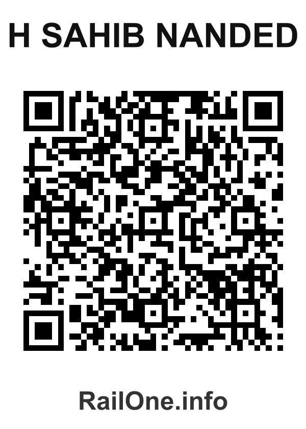 RailOne QR Code for H Sahib Nanded station