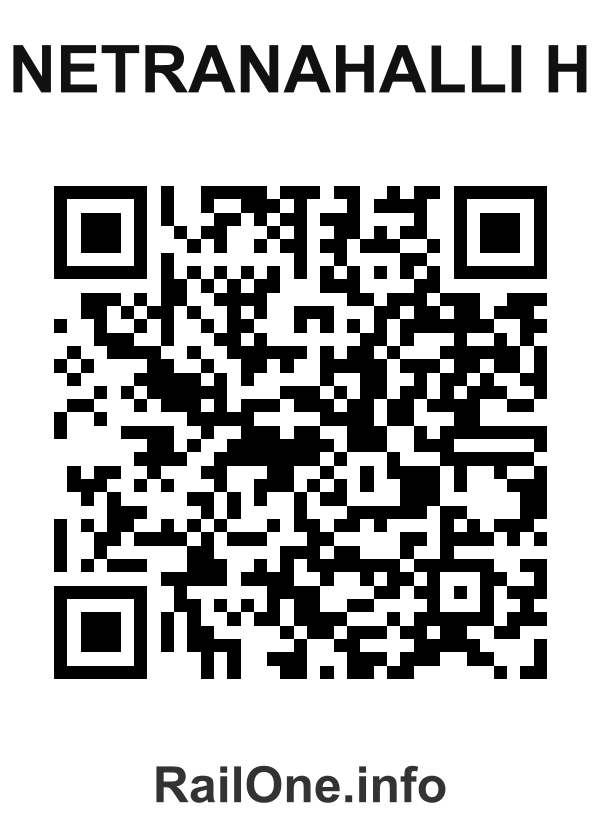 RailOne QR Code for Netranahalli H station