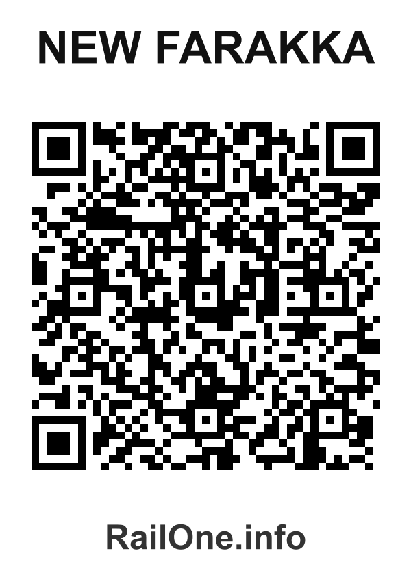 RailOne QR Code for New Farakka station