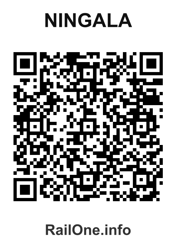 RailOne QR Code for Ningala station