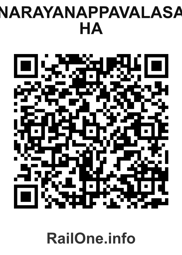RailOne QR Code for Narayanappavalasa Ha station