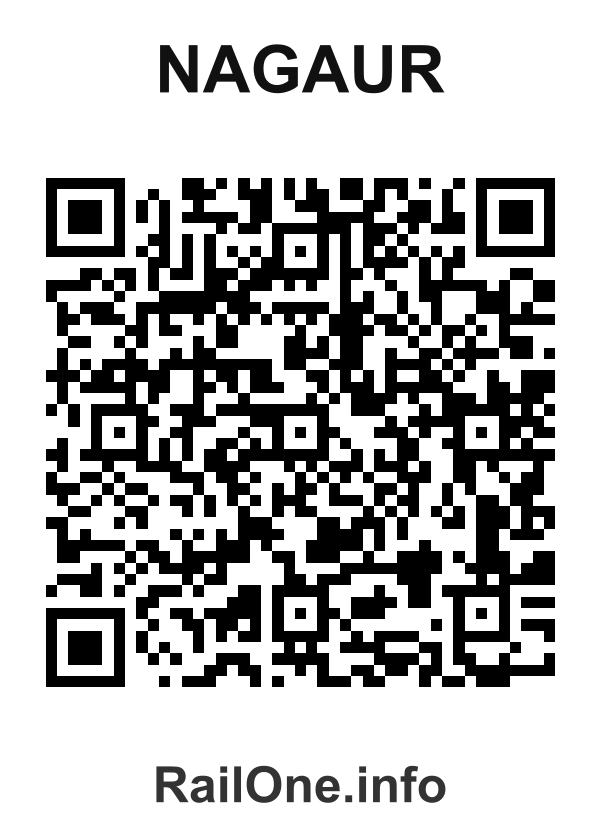 RailOne QR Code for Nagaur station