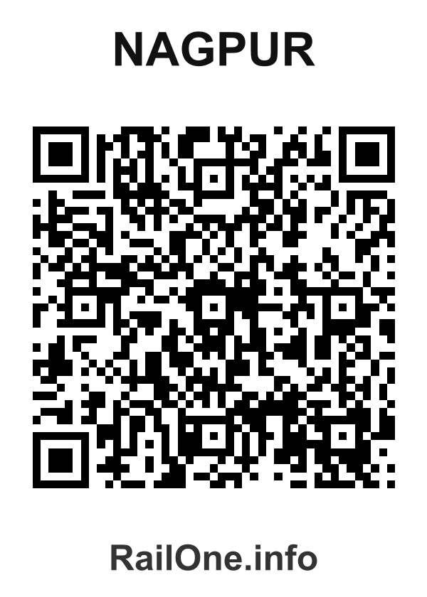 RailOne QR Code for Nagpur station